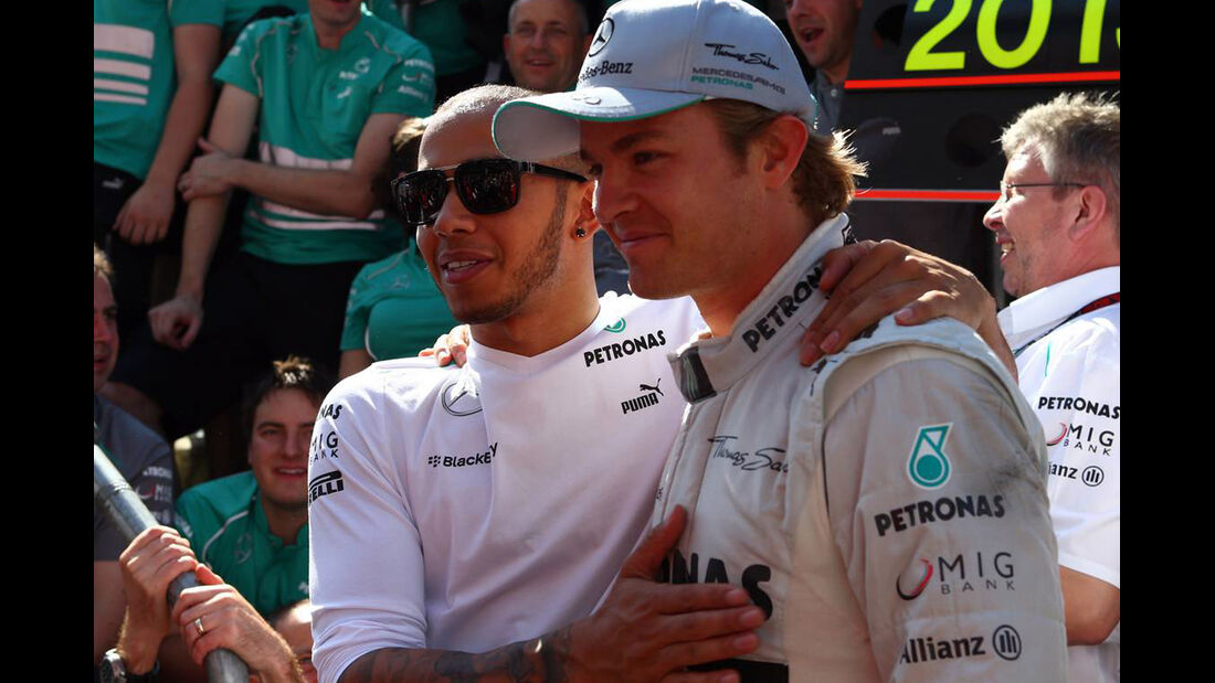 Nico Rosberg - Lewis Hamilton  - Formel 1 - GP England - 30. Juni 2013