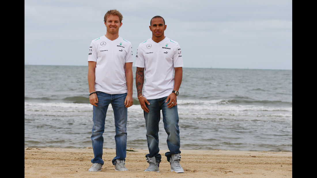 Nico Rosberg & Lewis Hamilton - Mercedes - Formel 1 - GP Australien - 14. März 2013
