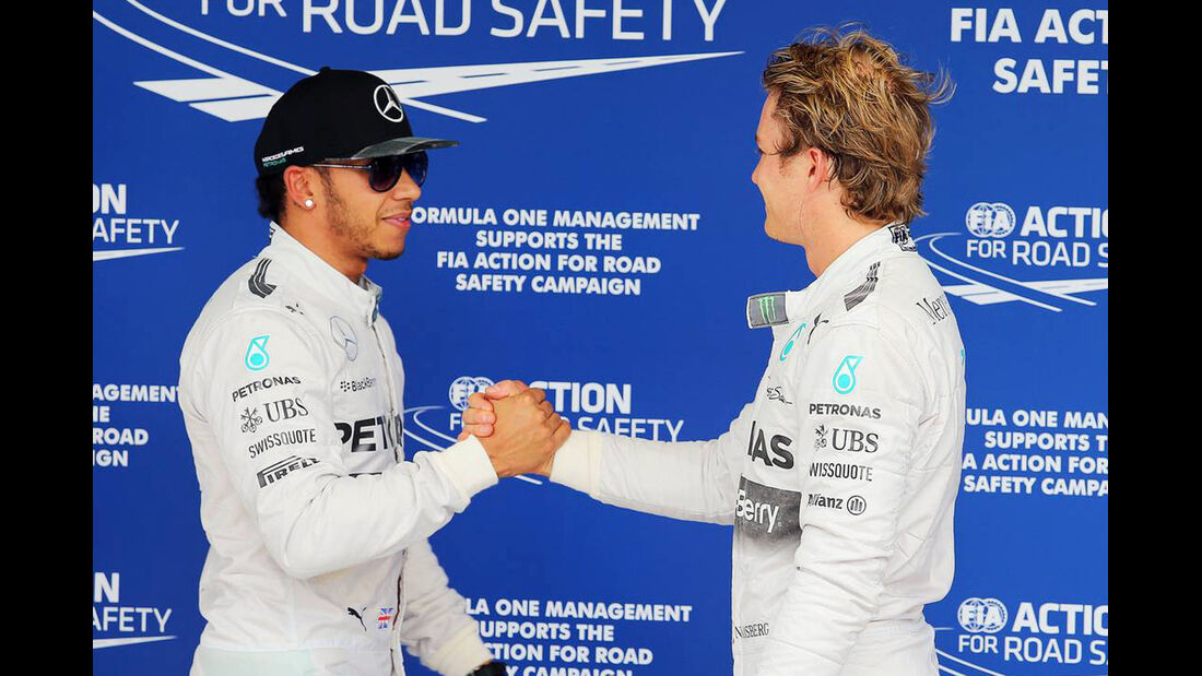 Nico Rosberg - Lewis Hamilton - Mercedes - Formel 1 - GP Brasilien - 8. November 2014
