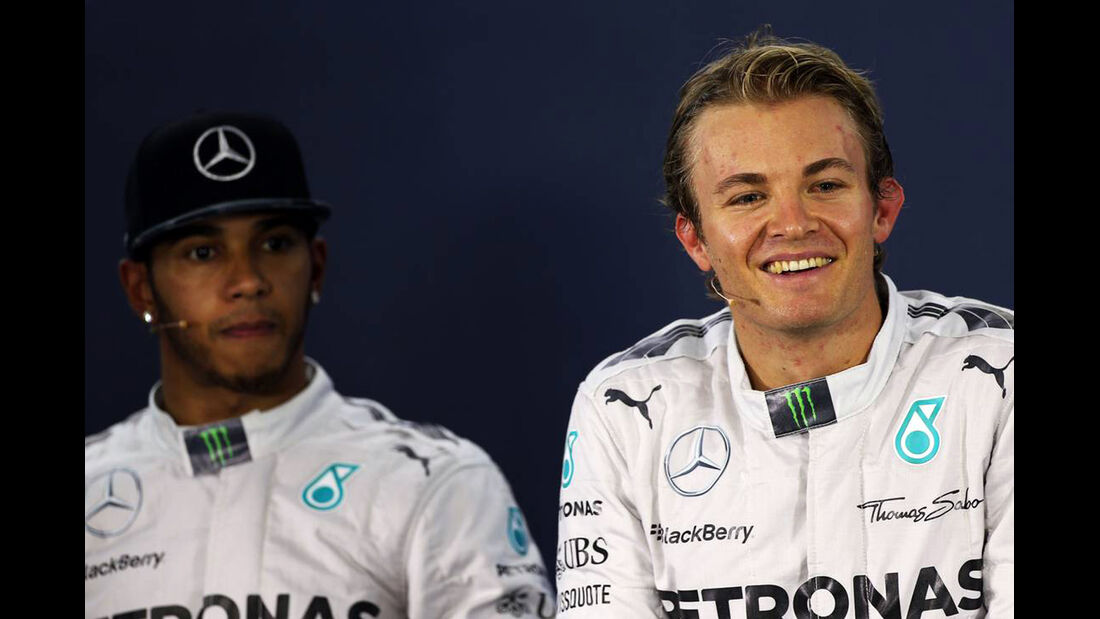 Nico Rosberg - Lewis Hamilton - Mercedes - Formel 1 - GP Brasilien - 8. November 2014