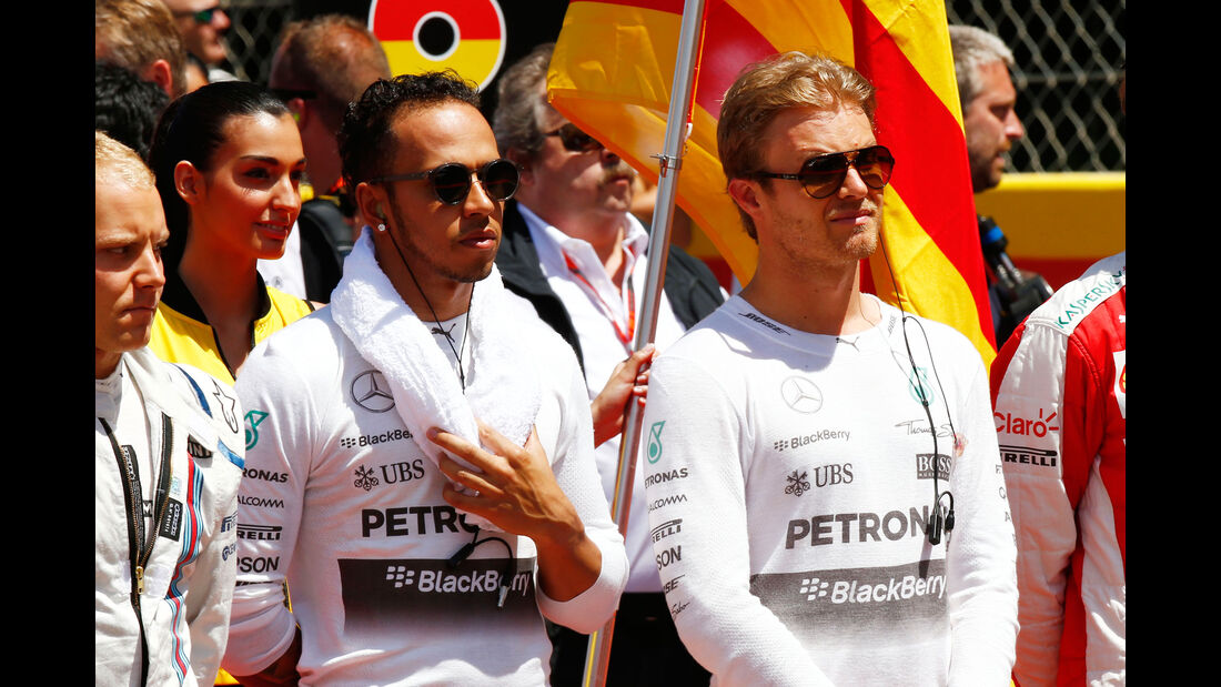 Nico Rosberg - Lewis Hamilton - Mercedes - GP Spanien 2015 - Rennen - Sonntag - 10.5.2015