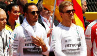 Nico Rosberg - Lewis Hamilton - Mercedes - GP Spanien 2015 - Rennen - Sonntag - 10.5.2015
