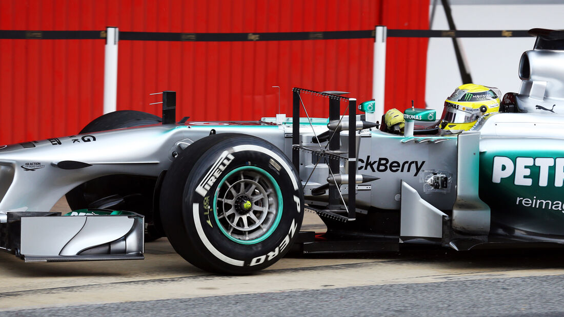Nico Rosberg Mercedes F1 Test Barcelona 2013