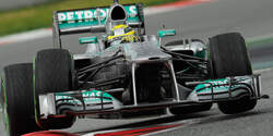 Nico Rosberg Mercedes F1 Test Barcelona 2013