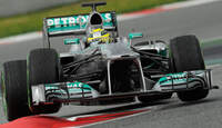 Nico Rosberg Mercedes F1 Test Barcelona 2013