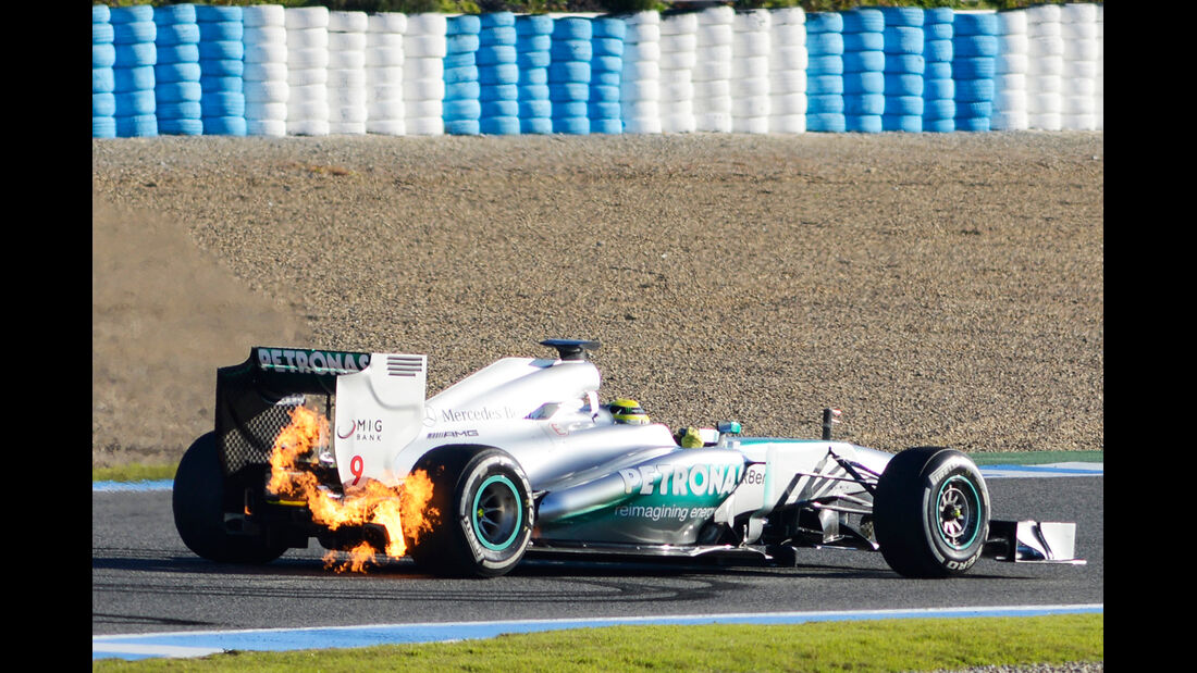 Nico Rosberg Mercedes F1 Test Jerez 2013 Highlights