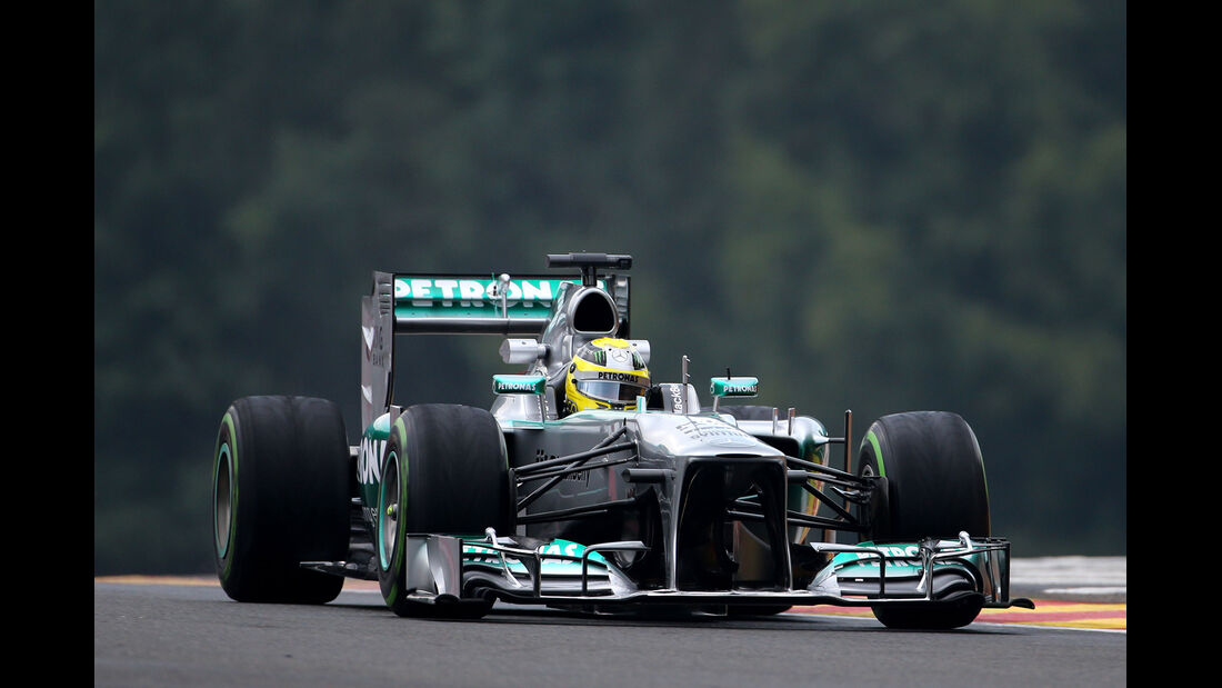 Nico Rosberg - Mercedes - Formel 1 - GP Belgien - Spa Francorchamps - 23. August 2013