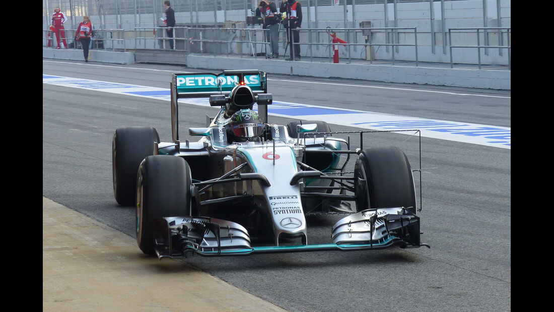 Nico Rosberg - Mercedes - Formel 1-Test - Barcelona - 19. Februar 2015