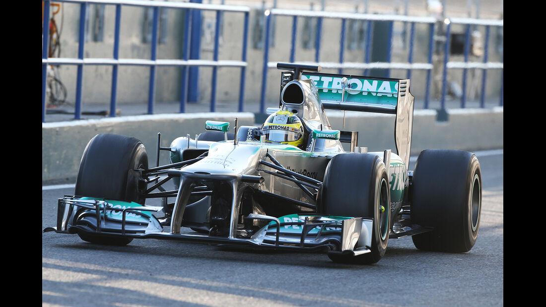 Nico Rosberg, Mercedes GP, Formel 1-Test, Jerez, 7.2.2013