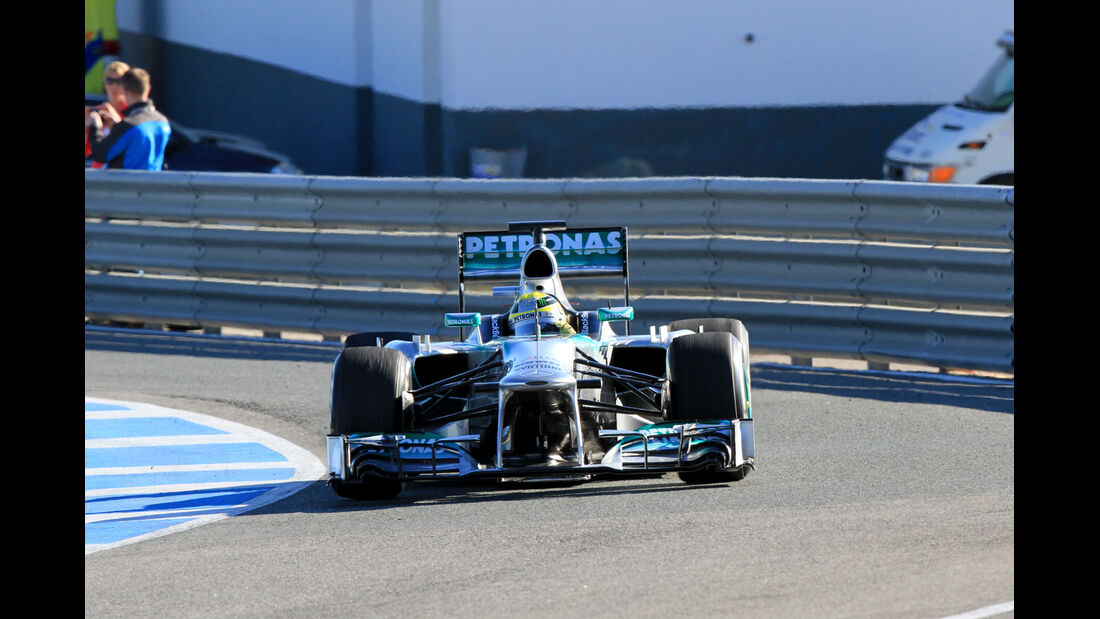 Nico Rosberg, Mercedes GP, Formel 1-Test, Jerez, 7.2.2013