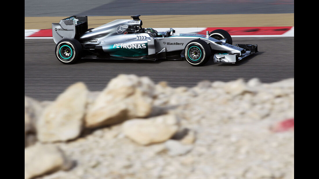 Nico Rosberg - Mercedes - Test - Bahrain - 27. Februar 2014