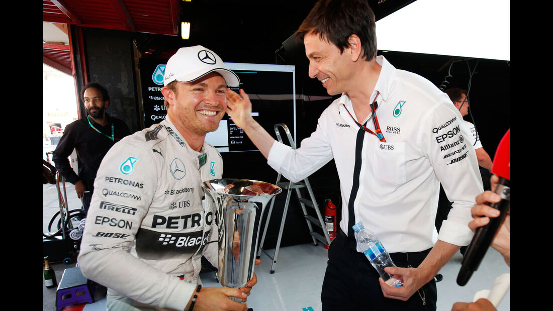 Nico Rosberg - Toto Wolff - Mercedes - GP Spanien 2015 - Sonntag - 10.5.2015