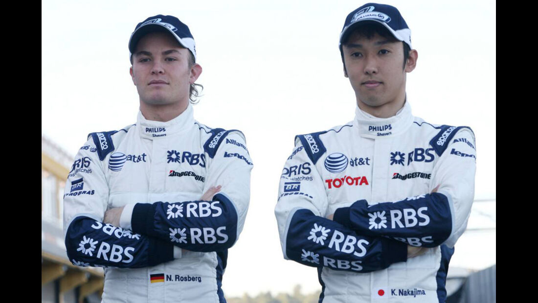 Nico Rosberg und Kazuki Nakajima