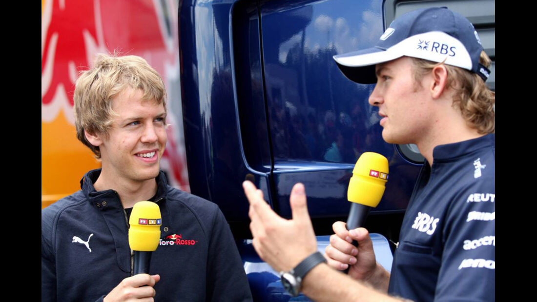 Nico Rosberg und Sebastian Vettel