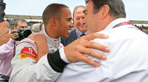 Nigel Mansell und Lewis Hamilton