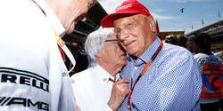 Niki Lauda - Bernie Ecclestone - GP Spanien 2015 - Rennen - Sonntag - 10.5.2015