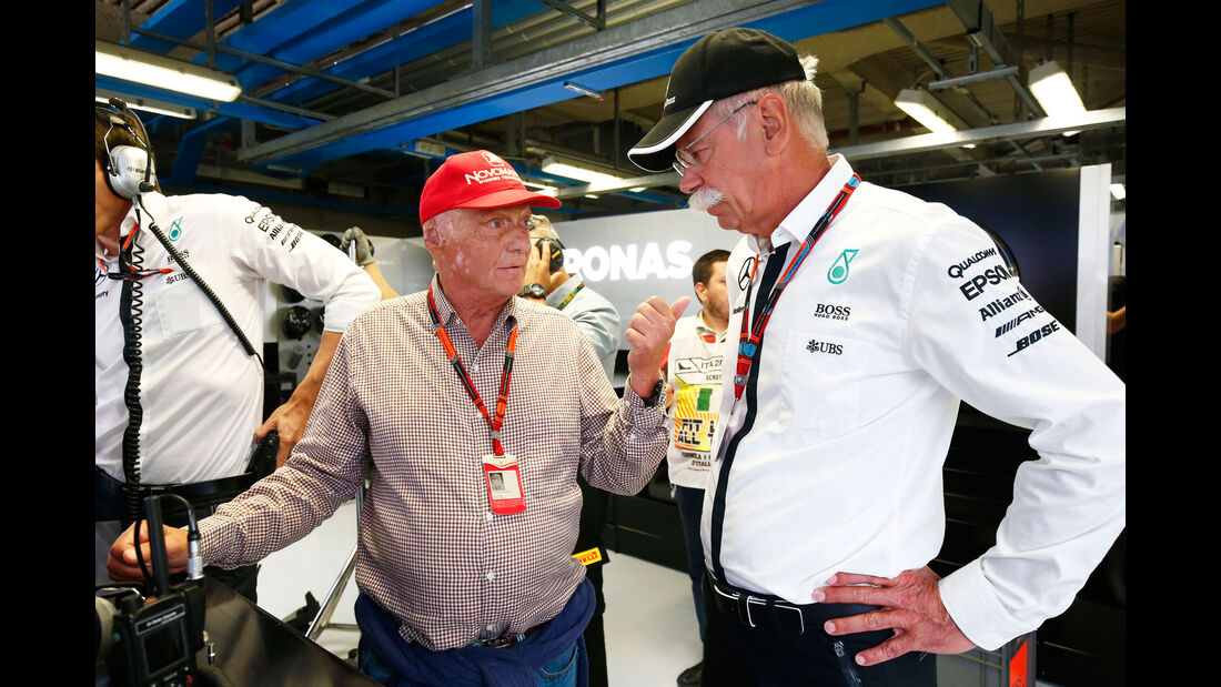 Niki Lauda - Dieter Zetsche - Mercedes - GP Italien - Monza - Qualifying - 5.9.2015