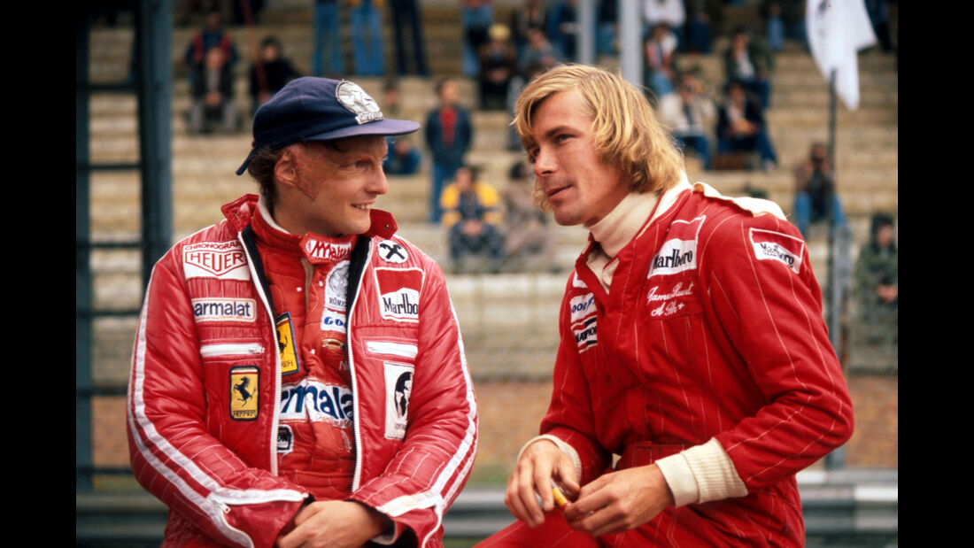 Niki Lauda - Ferrari - James Hunt - McLaren - Zolder 1977