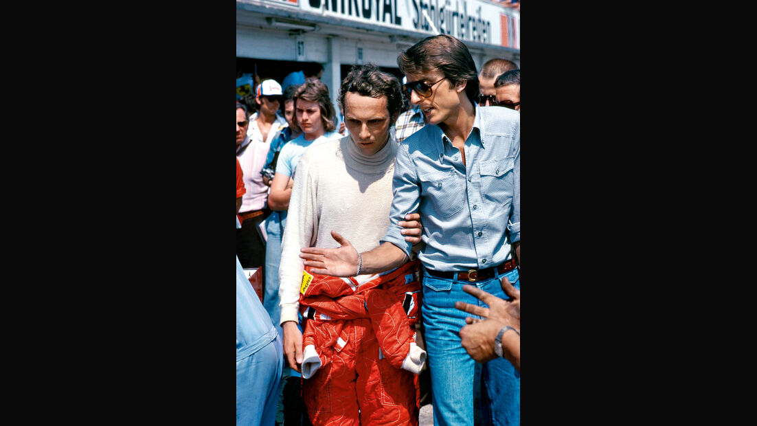 Niki Lauda - Luca di Montezemolo - Ferrari - Nürburgring 1976