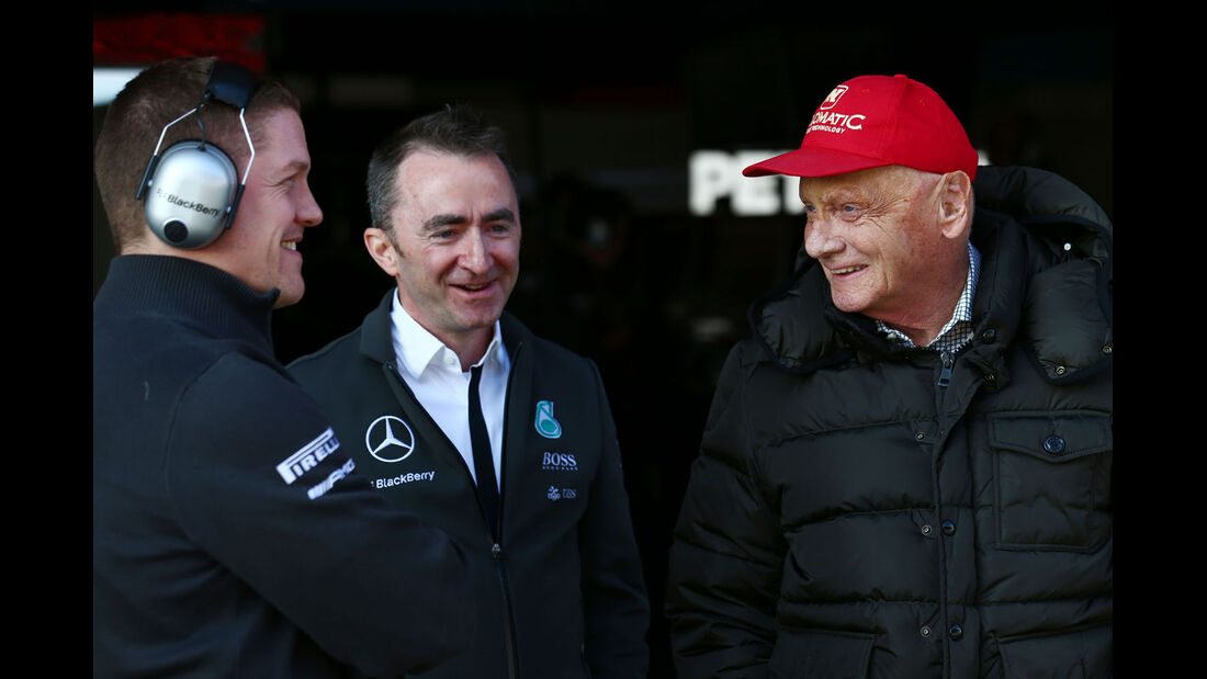 Niki Lauda - Paddy Lowe - Mercedes - Formel 1-Test - Barcelona - 19. Februar 2015
