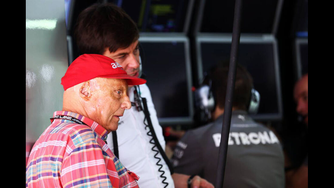 Niki Lauda - Toto Wolff - Mercedes - Formel 1 - GP Indien - 26. Oktober 2013