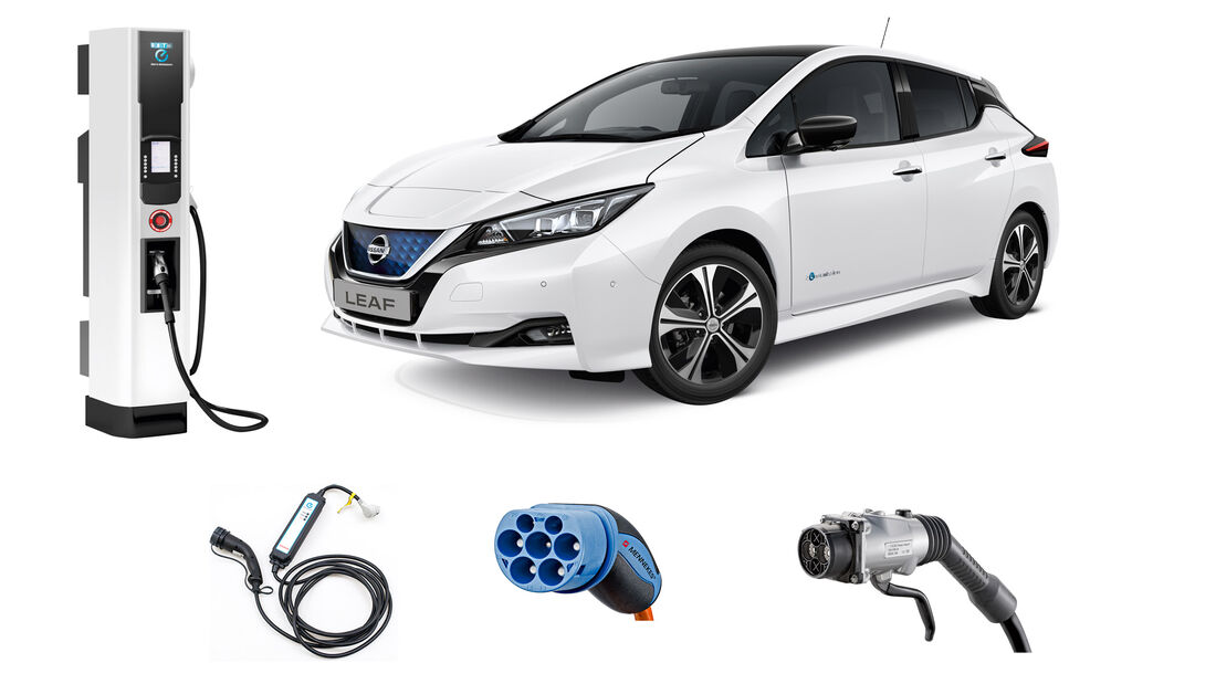 Nissan Leaf, Anschluesse