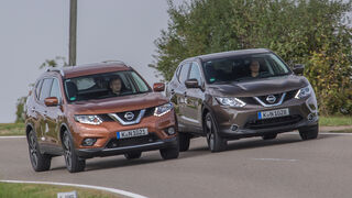 Nissan Qashqai, Nissan X-Trail, Frontansicht