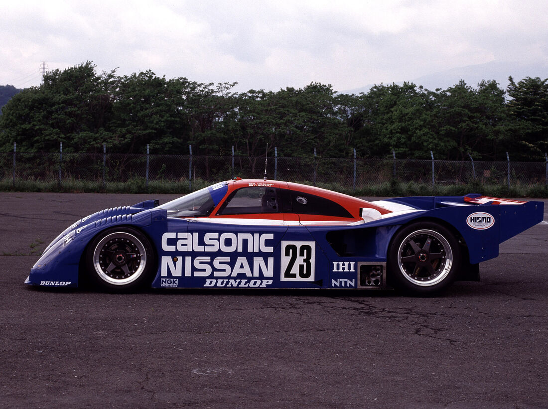 Nissan LMP1 im Retro-Look: Japan-Bomber in Blau-weiß-rot
