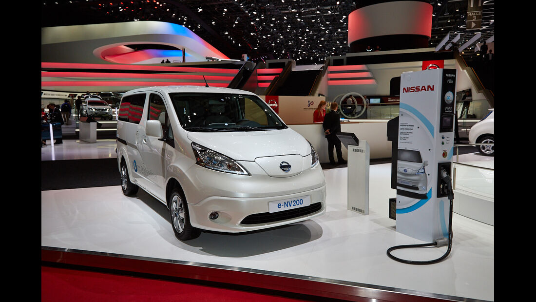 Nissan e-NV200 Elektroauto, Genfer Autosalon, Messe, 2014