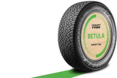 Birkenrinde macht diesen Reifen grüner