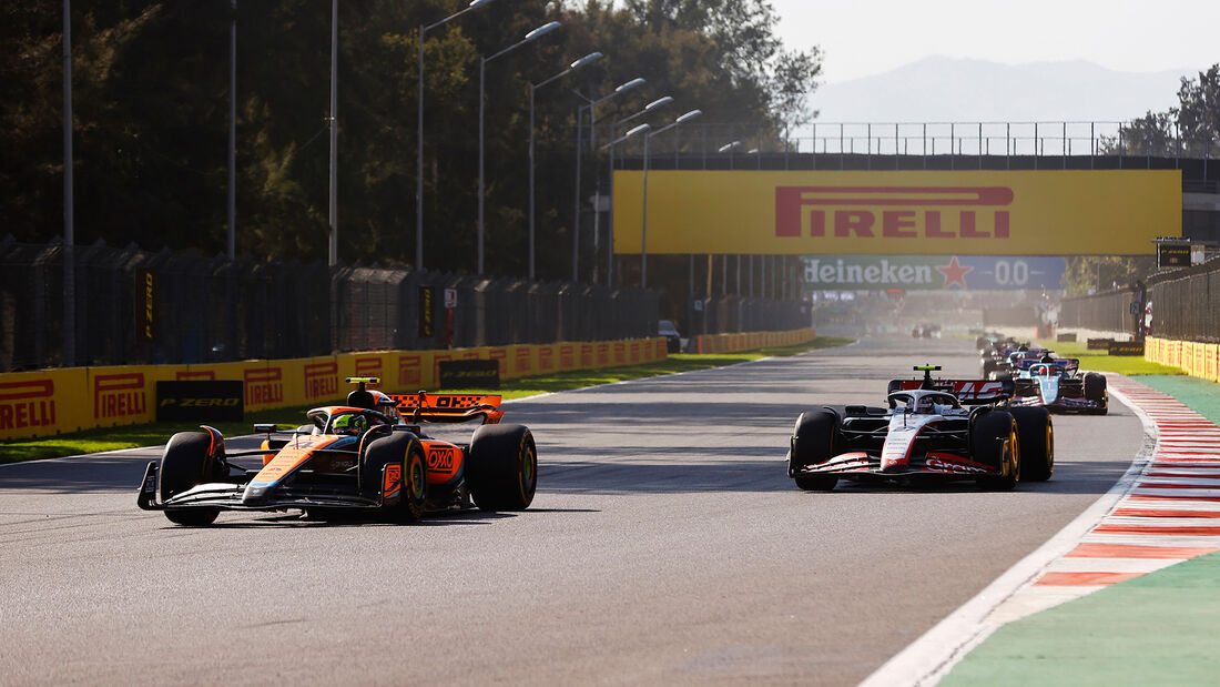 Norris - Hülkenberg - Formel 1 - GP Mexiko 2023 - Rennen