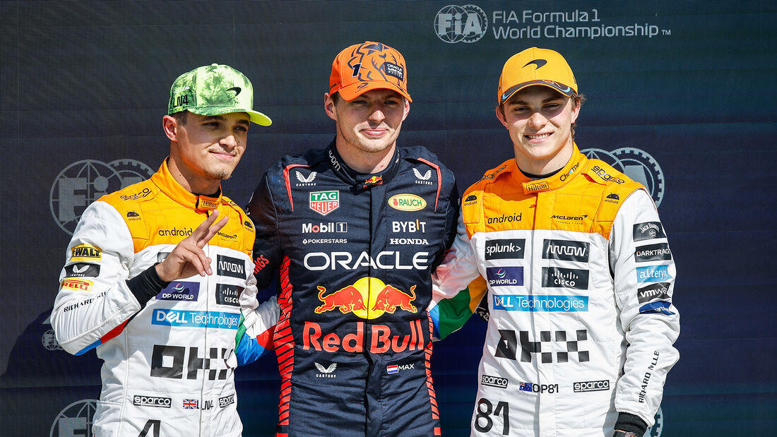 Norris - Verstappen - Piastri - GP England 2023 - Formel 1 - Silverstone - Qualifikation