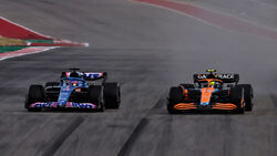 Norris vs. Alonso - McLaren vs. Alpine - GP USA 2022