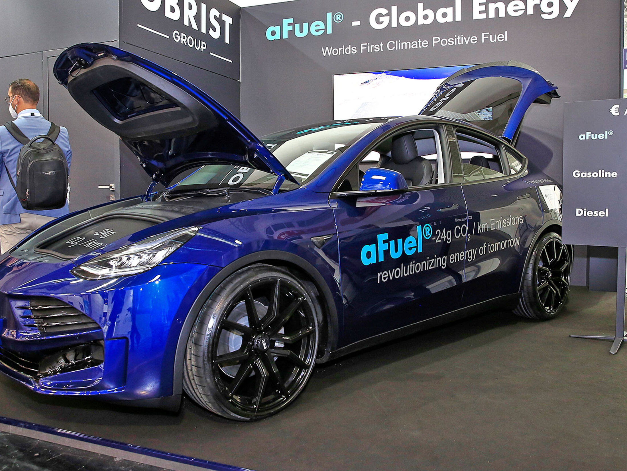 Obrist Hyper Hybrid:Tesla mit Verbrenner und CO2-Falle