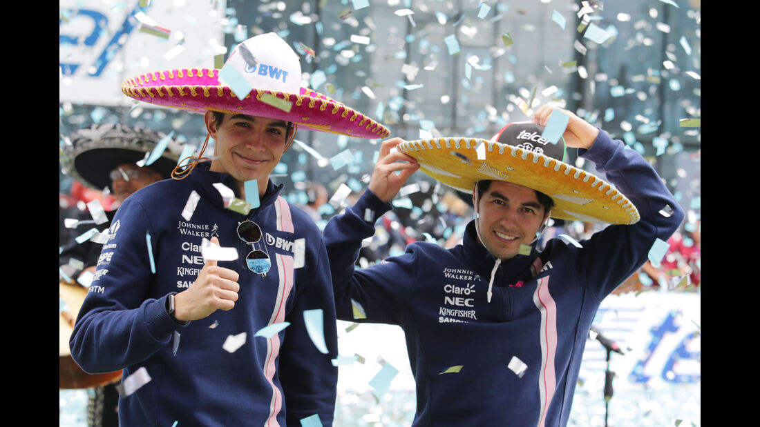 Ocon - Perez - GP Mexiko - Formel 1 - Donnerstag - 26.10.2017