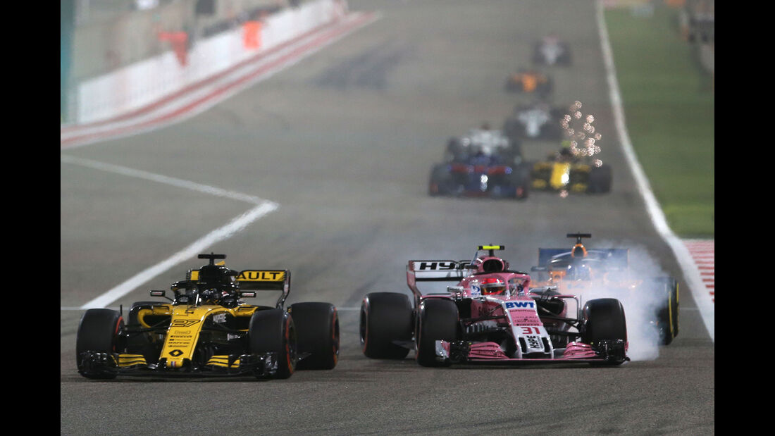 Ocon vs. Hülkenberg - Formel 1 - GP Bahrain 2018