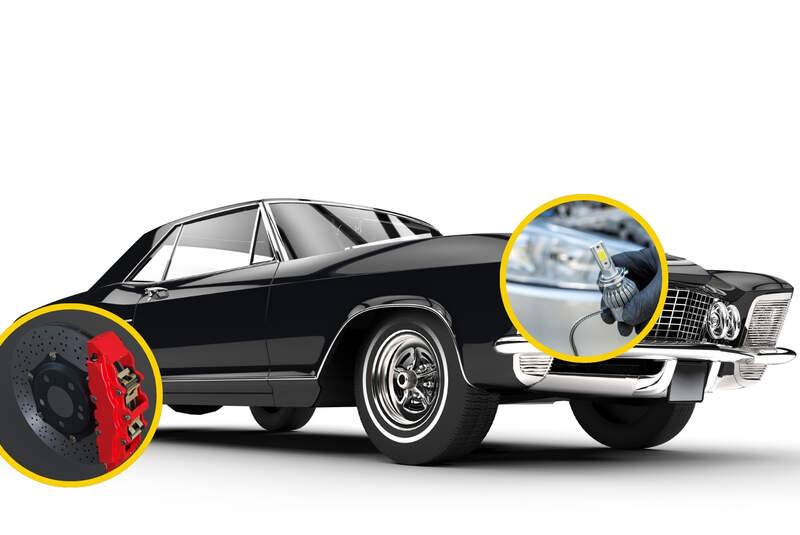 Oldtimer mit LED und modernen Bremsen