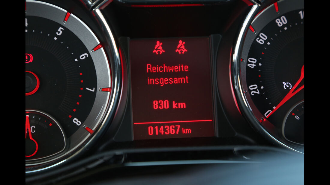 Opel Adam 1.4 LPG, Anzeige, Monitor