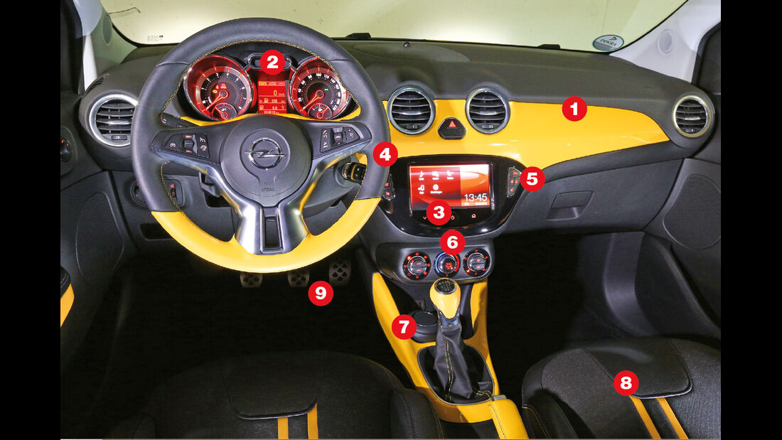 Opel Adam, Slam-Cockpit 