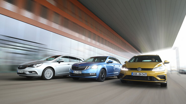 Opel Astra Skoda Octavia Und Vw Golf Variant Im Test Auto Motor Und Sport