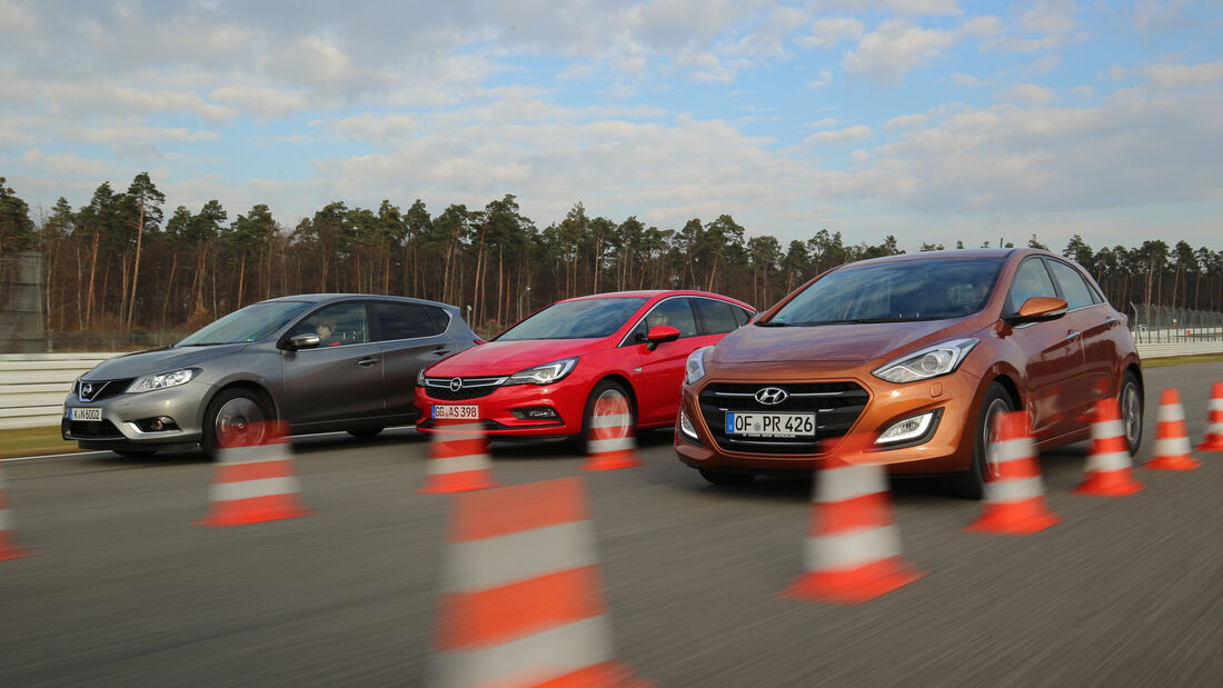 Opel Astra 1.0 DI Turbo, Hyundai i30 1.4, Nissan Pulsar 1.2 DIG-T