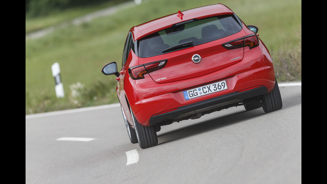 Opel Astra, Exterieur Heck