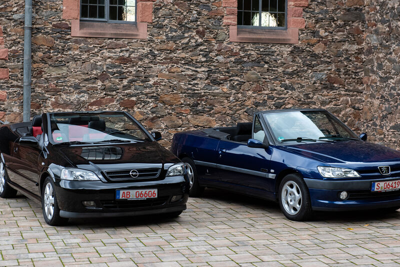 Opel Astra G Cabrio 1.6 16V, Peugeot 306 Cabrio 1.6, Exterieur