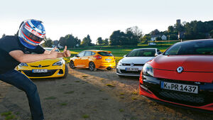 Opel Astra OPC, Renault Mégane R.S., Ford Focus ST, VW Golf GTI Performance