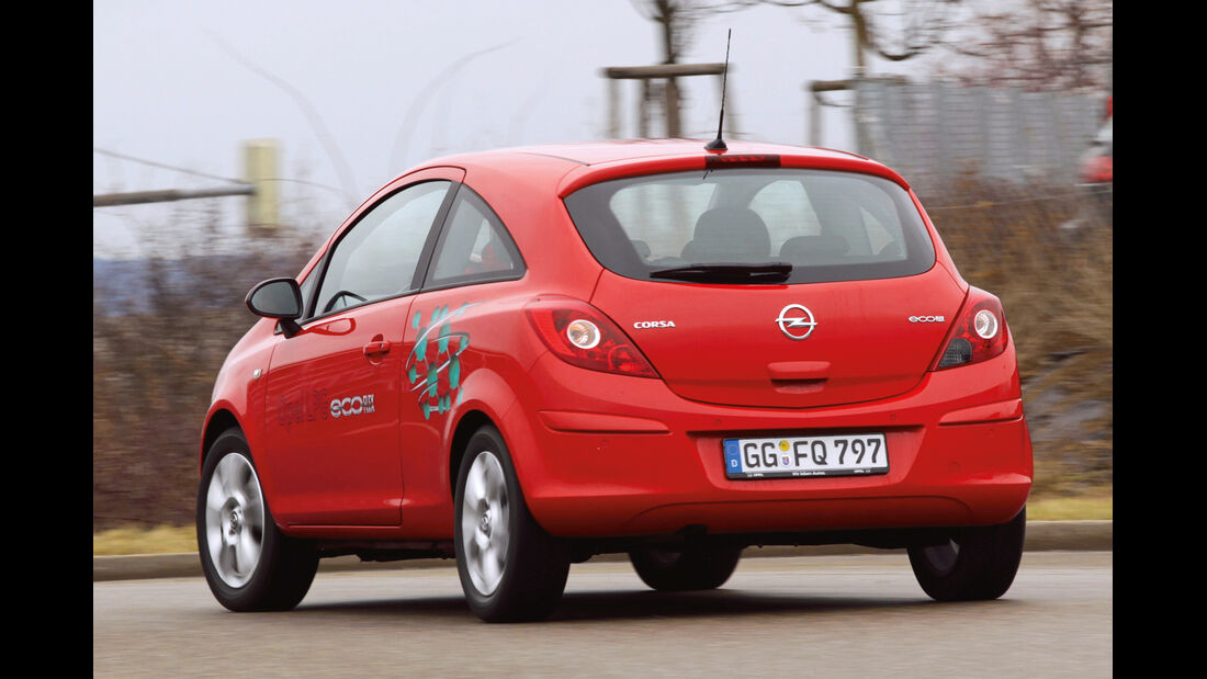 Opel Corsa LPG, Heckansicht