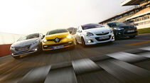 Opel Corsa OPC Nürburgring Edition Renault Clio R.S., Peugeot 208 GTi, Citroën DS3 Racing Edition 2013