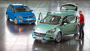 Opel Corsa, VW Polo, Frontansicht