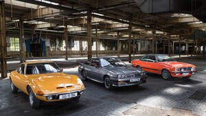 Opel GT 1900, Opel Manta GSi, Opel Commodore GS/E, Seitenansicht