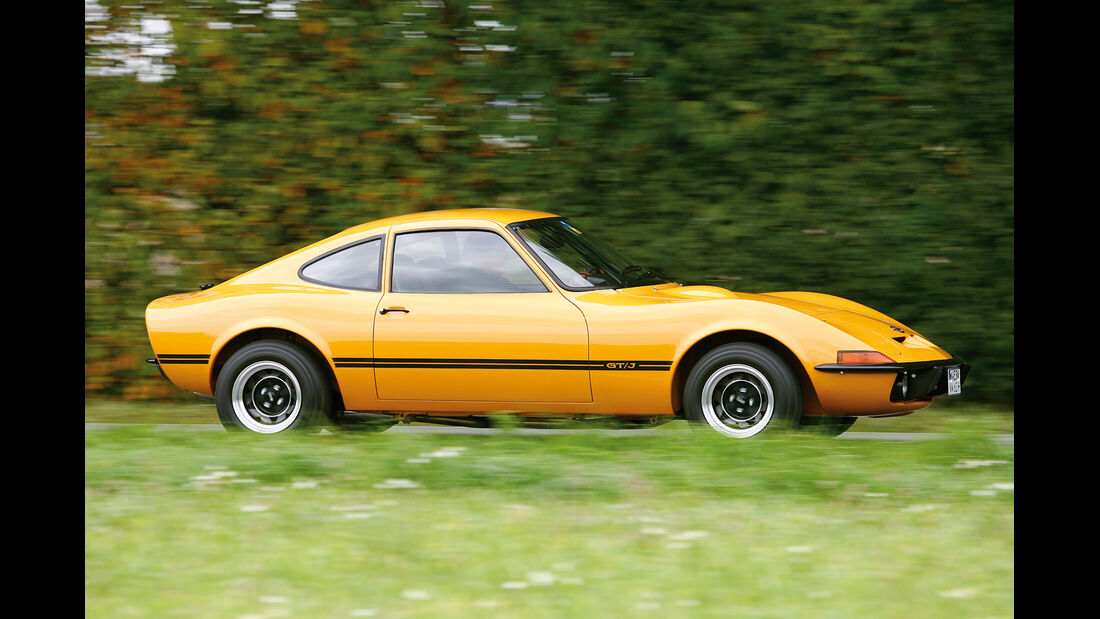 Opel GT, Seitenansicht