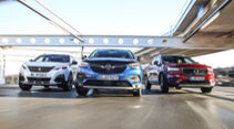 Opel Grandland X Hybrid4, Peugeot 3008 Hybrid4, Volvo XC40 T5 Twin Engine